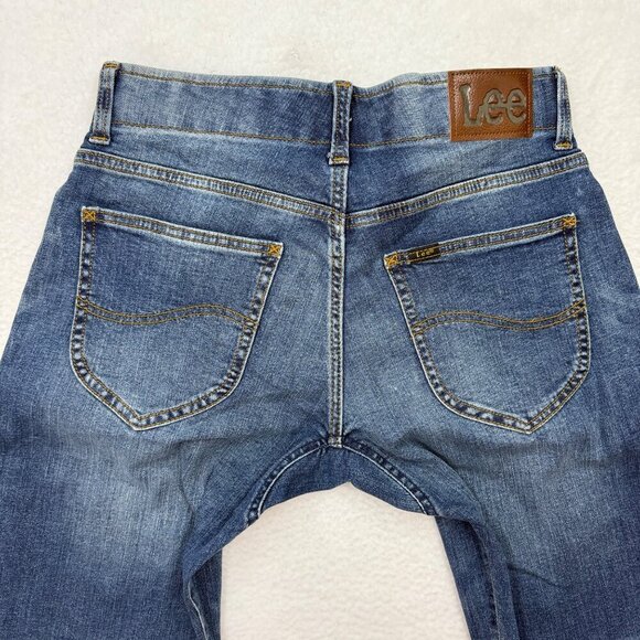 Lee Straight Taper Leg Motion Flex Waistband Jeans Western Casual Mens 30x30 - Picture 7 of 11